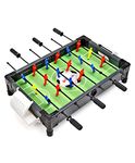 Rowan Foosball|Mini Football|Table Soccer Game|Indoor Game for Adults and Kids, Plastic, 27 Inches, Black