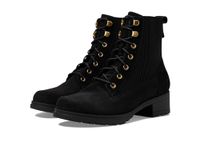 Cole Haan Women's Camea Combat Boot II, Black Suede Waterproof, 5-B US