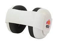 Ems for Kids Baby Ear Defenders - White with White. The Original Baby Earmuff, Now Made in The USA!. Great for Concerts, Music Festivals, Planes, NASCAR, Motor Racing, Power Tools and More!