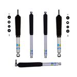 Bilstein Pair of Front and Rear B8 5100 Series Shock Absorbers and Single Steering Stabilizer for 2017-2022 Ford F-250 F-350 Super Duty 4WD with 2-2.25" Lift 24-274951 33-306254 24-286558