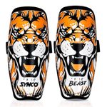 Synco Shin Guard | Professional Football Shin Guard with Velcro Strap Adjustable | Shin Guard for Football | Superior Protection and Comfort | Durable and Lightweight | for Youth & Adults (Beast)