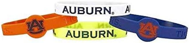 aminco NCAA Auburn Tigers Silicone Bracelets, 4-Pack