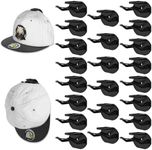 22 Pack Adhesive Hat Hooks for Wall