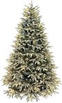 Colorado ICY-Blue Pine Christmas Tree Pre-lit with LED Lights (4ft Frosted Pre-lit)