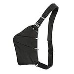 Lixada Sling Backpack Chest Bag Lightweight Outdoor Sport Travel Hiking Anti Theft Crossbody Shoulder Pack Bag Daypack for Men Women (Black)