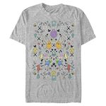 Adventure Time Men's Icons Sweater T-Shirt, Athletic Heather, L Tall