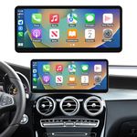 Road Top 12.3" CarPlay Screen for Mercedes Benz C GLC V Class W205 W447 2015-2018 Year with NTG5.0/5.1/5.2, Wireless CarPlay Android Auto Touchscreen Display, Car Stereo Multimedia Radio Receiver