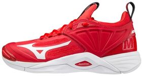 Mizuno Women's Wave Momentum Volleyball Shoe, Red/White, 7.5