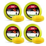 Balwaan Trimmer Line Pack of 4/Nylon Rope Bundle for Brush Cutter (50m, 3mm Round)/ Grass Cutter/Weeder/Trimmer/Tap n Go