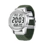 TIMEURE Pedometer Watch for Walking, Step Tracker Accurately, Waterproof Watch, Large Digital Display, Simple Step Counter Elderly Men and Women, Fashion Style Wrist Watch, Non Bluetooth (Green)