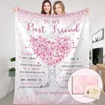 Best Friend Birthday Gifts, Gifts for Best Friend Women Female, Bestie Gifts for Women,Happy Birthday Friend Gift Ideas Woman,Funny BFF Gifts,Friendship Gifts for Women Friends Unique Blanket 60"x 50"