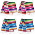 Mulbozy Mexican Table Runner 4 Pack