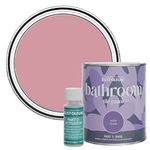 Rust-Oleum Pink Water-Resistant Bathroom Tile Paint in Satin Finish - Dusky Pink 750ml