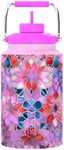 Coldest 128 oz Tumbler with Handle and Straw - 100% Spill Proof Tumbler with Straw (3 Lids) - Stainless Steel Insulated Leakproof Tumblers for Women & Men - Cup Holder Friendly, 128 oz (The Marrakech)