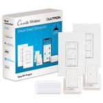 Lutron P-BDG-PKG2W Caseta Wireless Smart Lighting in-Wall Dimmer Kit, HomeKit-Enabled