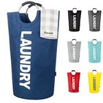 Caroeas 90L Large Laundry Basket (7 Colors), Waterproof Laundry Hamper, Laundry Bag with Padded Handles, Washing Basket Stands Up Well, Collapsible Laundry Basket Easy Storage