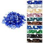 Onlyfire 10 pounds Fire Glass for Propane Fire Pit and Gas Fireplace, 1/2-Inch Reflective Firepit Glass Rocks for Fire Pit Table and Fire Bowl, Cobalt Blue