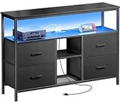 Huuger TV Stand Dresser with Power 