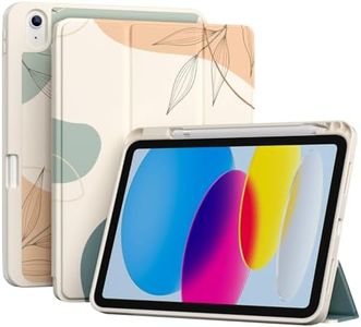 ProCase for iPad A16 11th/10th Generation Case with Pencil Holder -Leaf