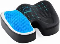 Modvel Gel Seat Cushion for Office Chair | Lower Back Pain, Tailbone, Coccyx & Sciatica Relief | Pure Memory Foam for Relaxing Yoga & Meditation | Lightweight & Portable | Home & Car Use (MV-102)