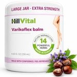 Hill Vital Varikoflex Balm Varicose Veins Treatment for Legs with 14 Herbs - Black Comfrey, Grape Seed and Horse Chestnut for Spider Veins