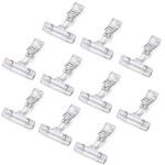 Plastic Merchandise Sign Clip Rotatable Pop Clip-on Holder Stand Price Display Holders Pack of 10 Clear