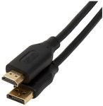 Amazon Basics Uni-Directional DisplayPort to HDMI Display Cable 4K@30Hz - 6 Feet, 10-Pack, Black