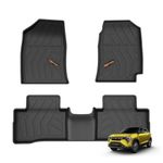 Amazon Basics – 5D Car Floor Mats for Mahindra XUV 3XO Manual (Apr 2024–Present) | Black | All-Weather Protection | Custom Fit| TPE