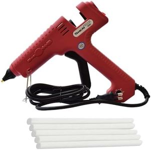 THEMISTO 300 Watts Multi-Temperature Electric Hot Melt Glue Gun With 5 Super Strong Gumming Glue Sticks (TH-GG300)