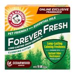 Arm & Hammer Forever Fresh Clumping Cat Litter Cedarwood, MultiCat 18lb, Pet Friendly with Essential Oils