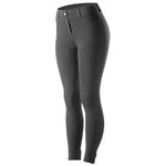 HORZE Ella Women's English Riding Pull-On Schooling Breeches with ALOS Leather Knee Patches | Size Charts in Images