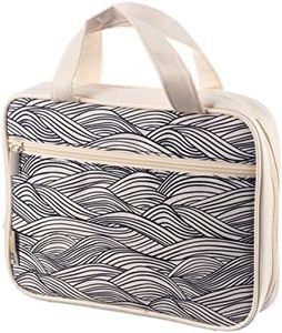 DiverseBee Bible Cover with Handles, Zippered Bible Carrying Case for Women and Girls, Bible Tote Bag for Kids, Bible Book Cover, Bible Accessories, Christian Gifts 7.5 x 10 x 2.5in (Waves)