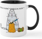 CafePress Hooked On Crochet II Mug 11 oz (325 ml) Ceramic Coffee Mug