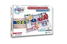 Snap Circuits JR. Plus SC-110 Electronics Exploration Kit | Over 110 Stem Projects | Full Color Project Manual | 30+ Parts | Stem Educational Toy for Kids 8+