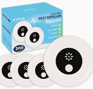 Vivva Newest Ultrasonic Pest Repeller, Mouse Repellent, Rodent Mice Repellent Plug-ins, Deterrent, Mosquito Indoors, Defense for Insect,Spider,Ant,Cockroach (4)