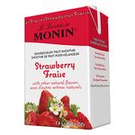 Monin Blender Ready Strawberry Fruit Smoothie Mix, 46 Ounce - 6 per case.