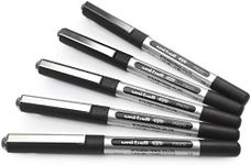 Uni-Ball Eye/Micro UB150 Rollerball Pens / 0.5mm - Black Ink/Value Set of 5