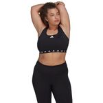 adidas Female Adult Powerreact Training Medium Support Techfit (Plus Size) Workout Bra - Medium Support Black