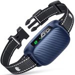 PUMJAG Dog Bark Collar, Auto Barking Collar with 8 Adjustable Sensitivity, Smart Waterproof Anti Bark Collar with Beep Vibration Optional Shock, Rechargeable Bark Collars for Large Medium Dogs-B08