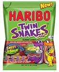 Haribo of America Twin Snakes Gummi Candy, Assorted Sweet and Sour Flavors, 5 Ounce (Pack of 12) by HariboF