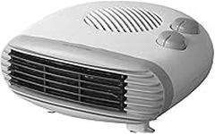 Thermo Fan Heater with 2 Heat Settings and Overheat Protection | Portable and Lightweight | 800W & 2000W, White and Dark (Portable Fan Heater 2000W)