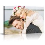 Personalised Canvas Print Water Resistance Ink USE - 4 Sizes A4-A3-A2-A1-WITH Your Photo/PIC (A4 (8"X12"))