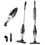 Beldray Stick Vacuum - Bagless Vacuum Cleaner, 2-In-1 Converts To Handheld, 1L Dust Tank, Washable HEPA Filter, Lightweight, Powerful Suction, 500W, Accessories Included, Platinum, BEL0770P-150