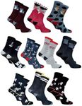 Disney Socks And Underwear - Licensed Men's Socks: Disney, Star Wars, Looney Tunes, Snoopy Cotton - Assorted Photo Models Depending on Availability- Pack of 10 Pairs Multilicence Surprise 39/46, Pack