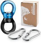 AusKit, Black Blue Swing Swivel, 35 KN Safest Rotational Device Hanging Accessory