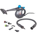 BISSELL SteamShot, Handheld Steam Cleaner with 9 Accessories, 4.5 Bar Pressure, 1000W, Chemical-Free Cleaning for Grout, Kitchen, Bathroom, Windows, Titanium & Bossanova Blue, 2635E