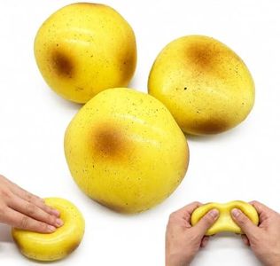 2026 New Soft Shapeable Potato Squishy Stress Ball, Handmade Realistic Fake Mashed Potato Fidget Toy, Anxiety Relief Squeeze Toy, Ideal Party Favor Gift for Teens & Adults (Potato-3Pcs)