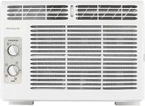 Frigidaire FFRA051WAE Window-Mounted Room Air Conditioner, 5,000 BTU with Temperature Control and Easy-to-Clean Washable Filter, in White