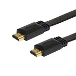 JAFSAL ONLINE 4K Ultra HD 1080P HDMI Flat Cable Lead-Smart HDTV, ARC, gold-plated Ideal for 4K TV/PS3, Compatible with - Xbox, PlayStation, CD/DVD, Home theatre, Projector - 2 Meter