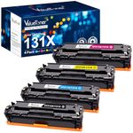 Valuetoner Compatible Toner Cartridge Replacement for HP 131A Toner Cartridge 4 Pack 131X CF210X CF211A for Laserjet Pro 200 Color MFP M276nw M251nw M251n M276n (Black, Cyan, Magenta, Yellow)